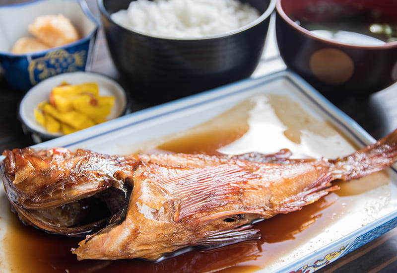 カサゴの煮付け定食